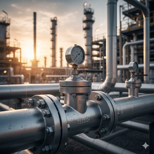 3D model of a piping system