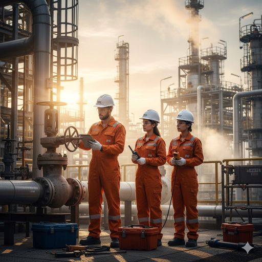 Einz Engineering team conducting specialized plant maintenance and turnaround services