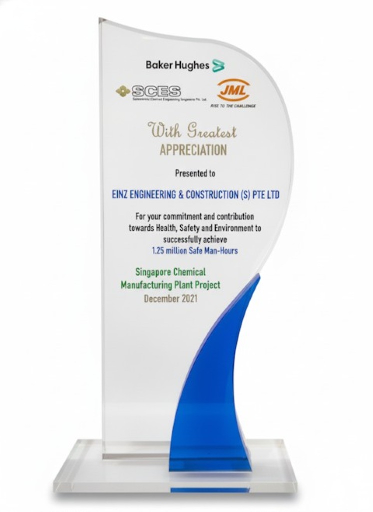 Appreciation Award from Baker Hughes, SCES, and JML